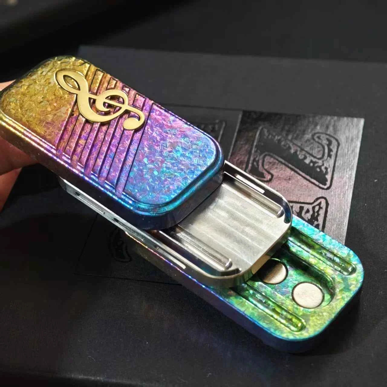 Iridescent Tuning Fork Slider